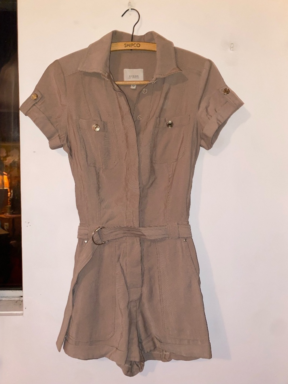 Guess Khaki Romper XS